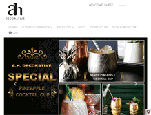Tablet Screenshot of ahdecorative.com